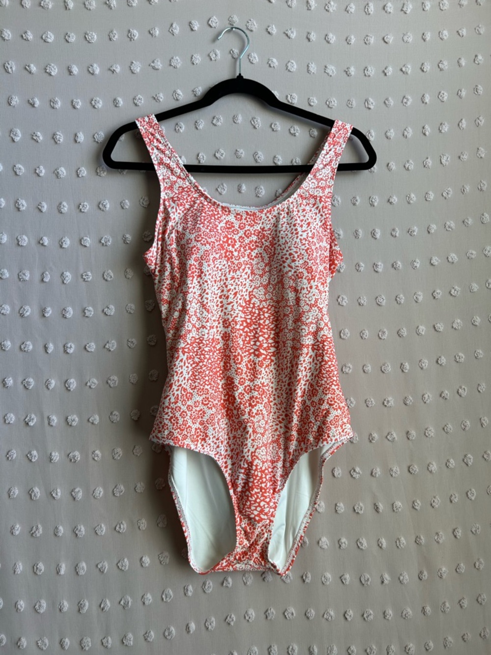 Krimson Klover Chelsea One Piece Open Back Bathing Suit Sz L Floral